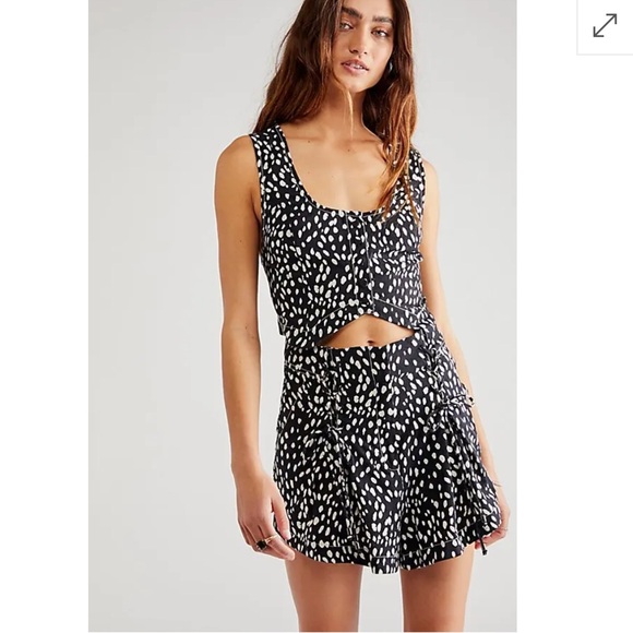 Free People Pants - Free People Bennett Set By - Black Combo Size 10